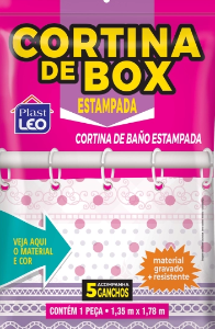 Cortina de box estampada
