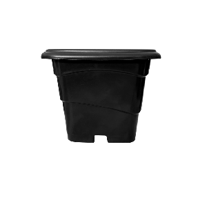 Vaso quadrado 6 L preto
