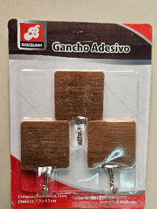 Gancho de madeira quadrado 224006-6